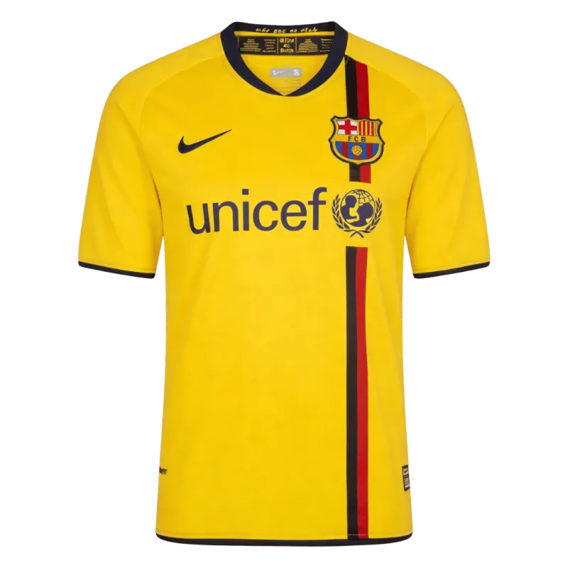Camiseta retro de visitante del Barcelona de la temporada 2008/09
