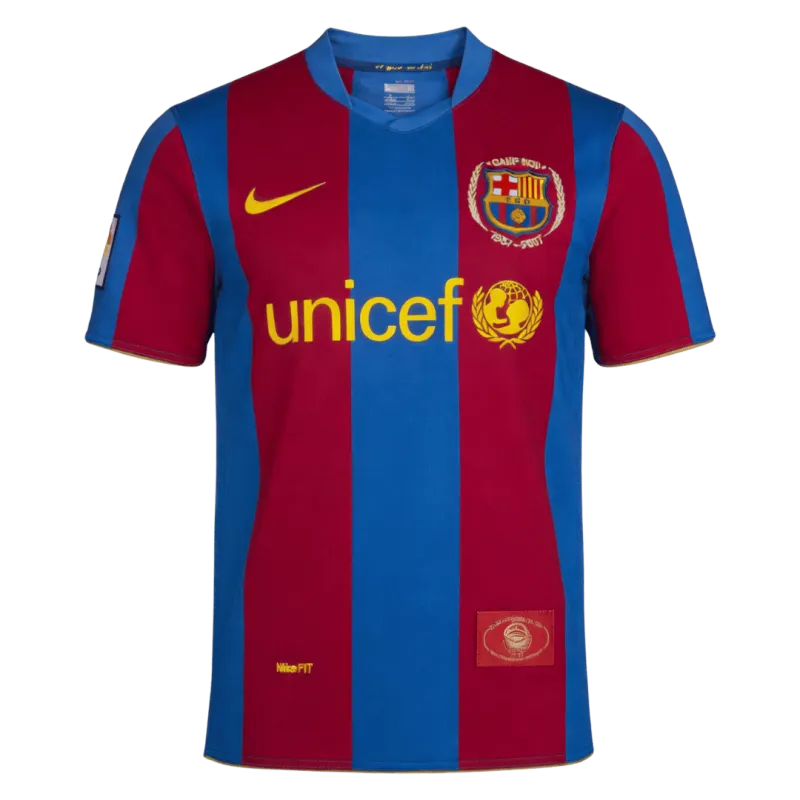 2007/08 Barcelona Home 50th Anniversary Retro Jersey