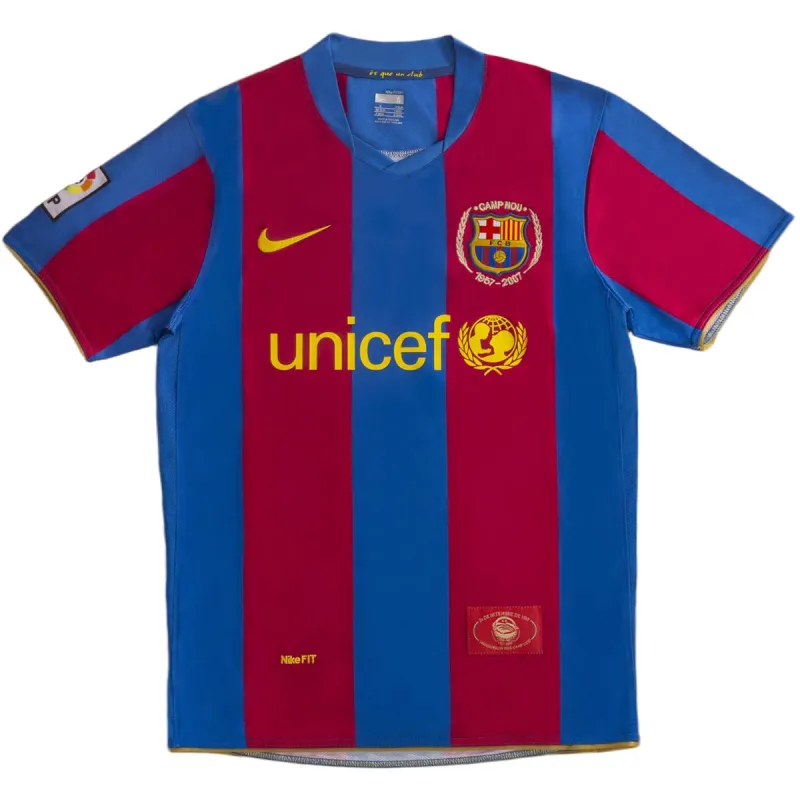 2007/08 Barcelona Home 50th Anniversary Retro Jersey