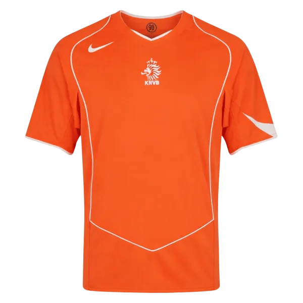 2004 Netherlands Home Retro Jersey - A-Grade Quality Detail View