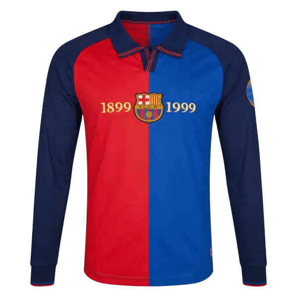 1999/00 Barcelona Home Long Sleeve Jersey - A-Grade Quality Detail View