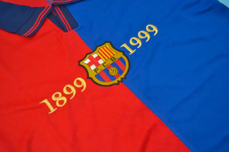 1999/00 Barcelona Home Long Sleeve Jersey