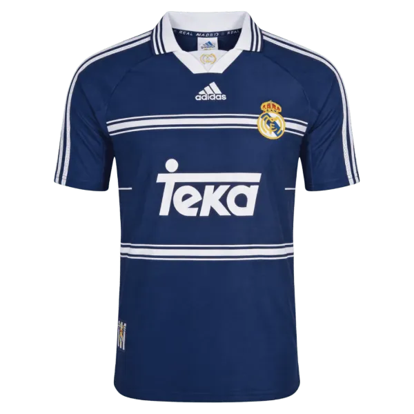 1998/99 Real Madrid Away Retro Jersey - A-Grade Quality Detail View