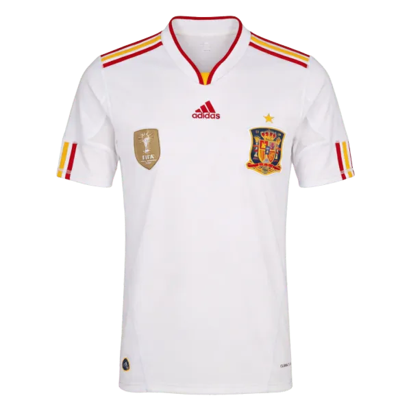 2011 Spain Away Retro Jersey - A-Grade Quality Detail View