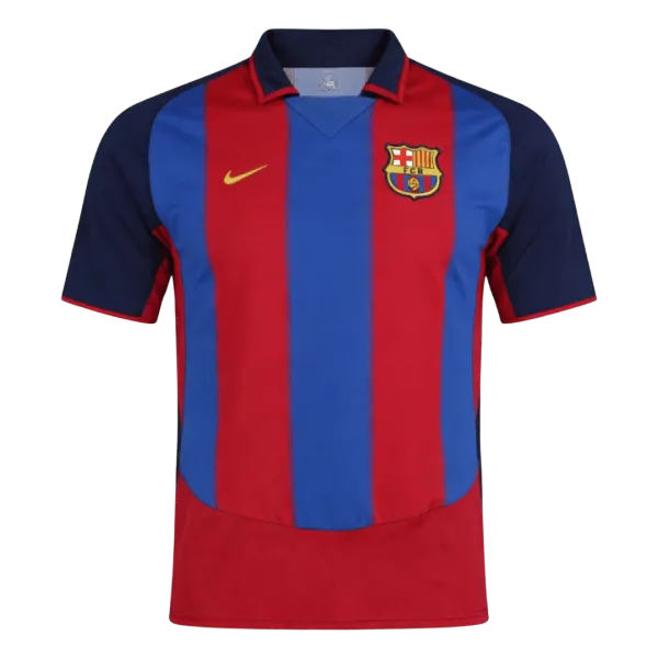Maglia da casa retrò del Barcellona 2003/04 - Qualità di prima scelta - Vista dettagliata