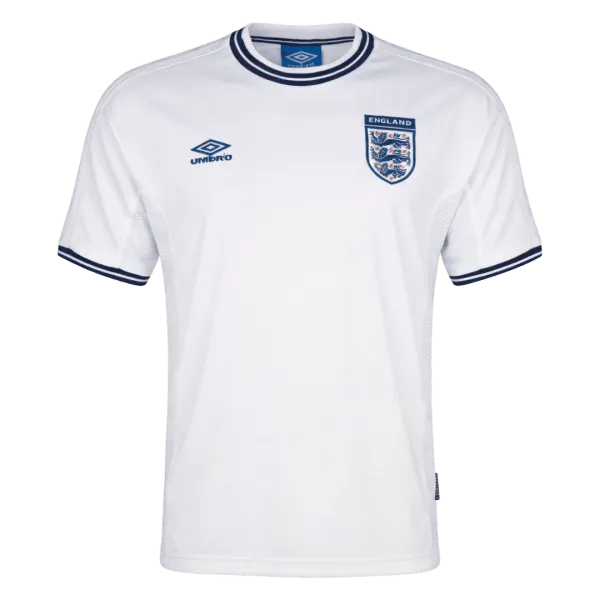 2000 England Home Retro Jersey - A-Grade Quality Detail View