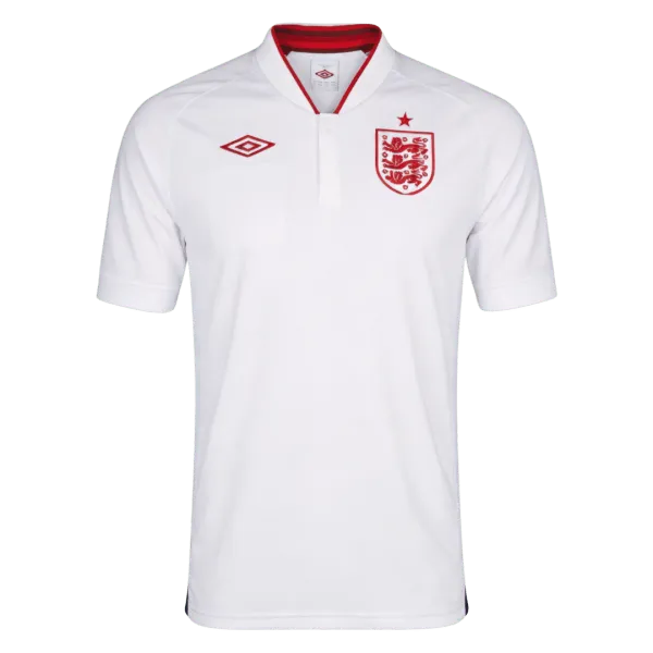 2012 England Home Retro Jersey - A-Grade Quality Detail View