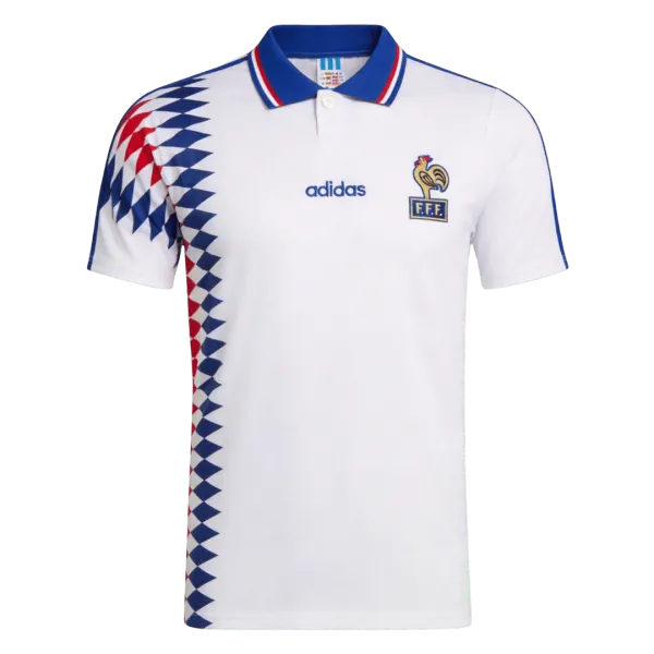 1994 France Away Retro Jersey - A-Grade Quality Detail View