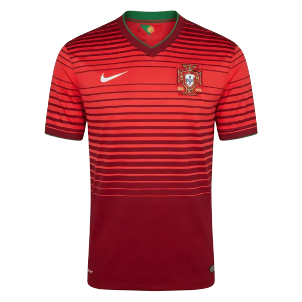 2014 Portugal Home Retro Jersey - A-Grade Quality Detail View