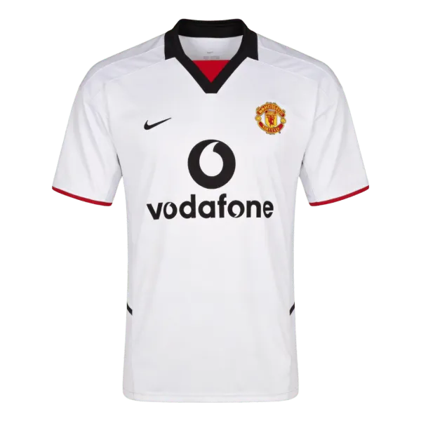 2002/03 Manchester United Away Retro Jersey - A-Grade Quality Detail View