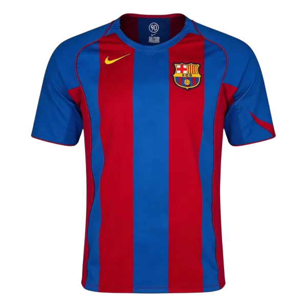 2004/05 Barcelona Home Retro Jersey - A-Grade Quality Detail View