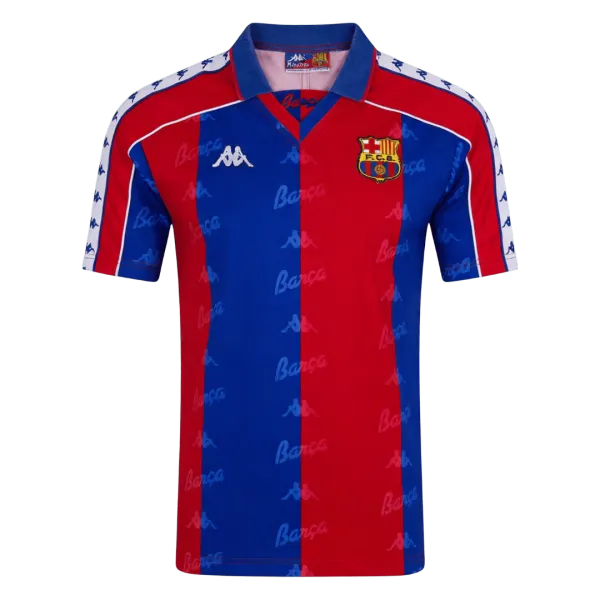 1992/95 Barcelona Heimtrikot im Retro-Stil – A-Qualität, Detailansicht