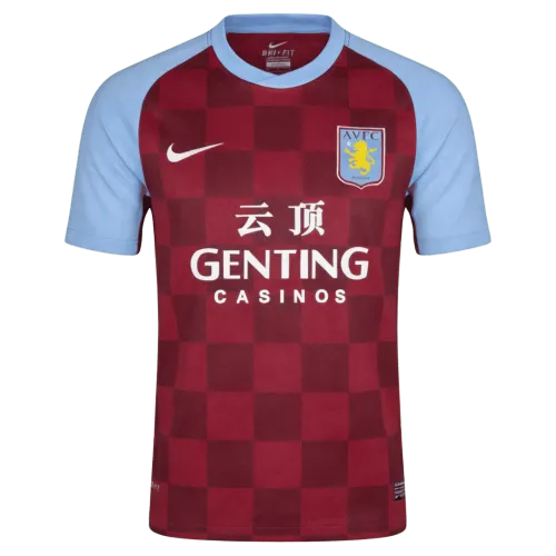 Maglia da casa retrò dell'Aston Villa stagione 2011/12