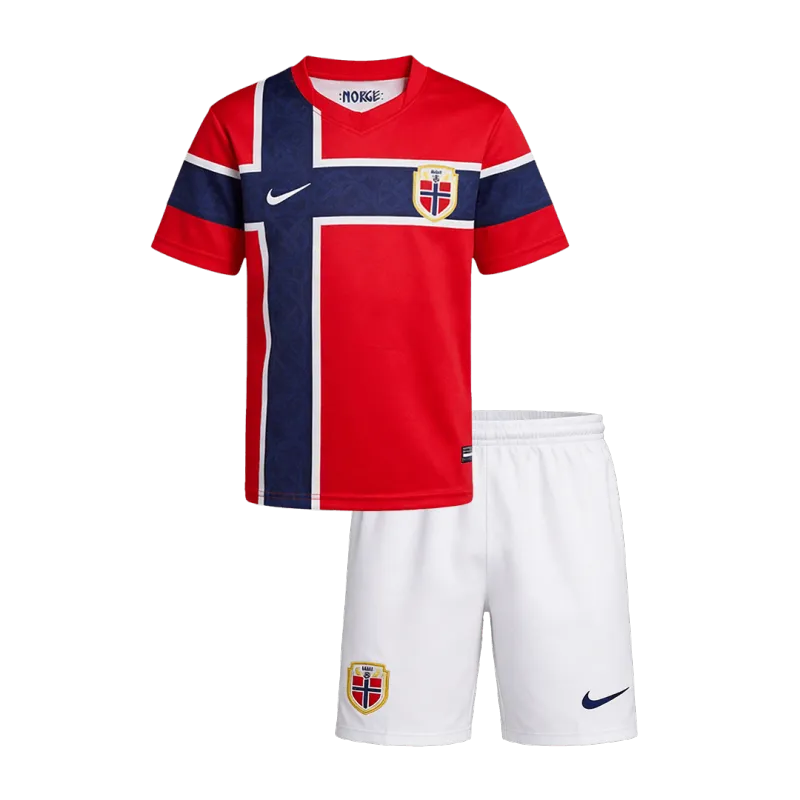 Noorwegen 2026 Home Kids Kit Jersey