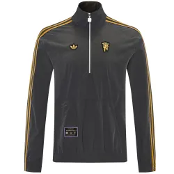 2026 Manchester United Windbreaker Jacket Gray - product photo US35.89 - 2026 Manchester United Windbreaker Jacket Gray