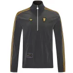 Veste coupe-vent Manchester United 2026, grise 2026 Manchester United Windbreaker Jacket Gray