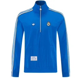 2026 Real Madrid Windbreaker Jacket Blue - product photo US35.89 - 2026 Real Madrid Windbreaker Jacket Blue