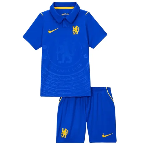 Equipamento infantil do Chelsea para jogos em casa 26/27