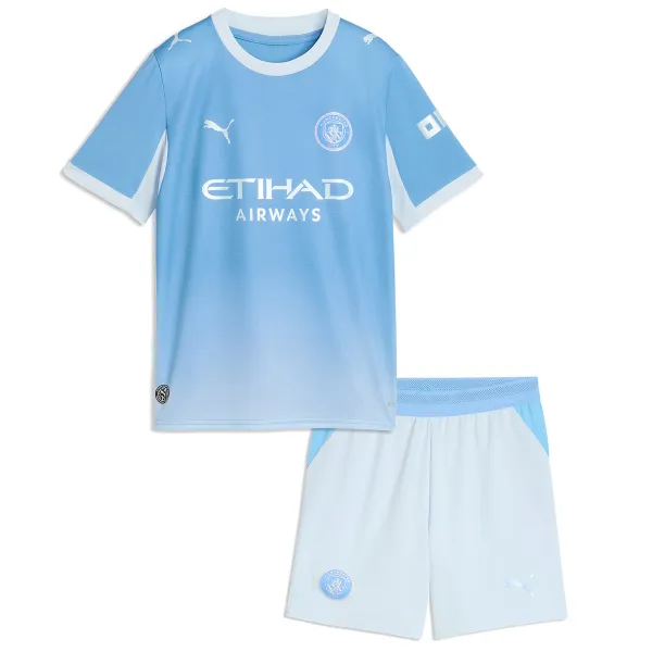 26/27 Manchester City Home Kids Kit - A-Grade Quality Detail View