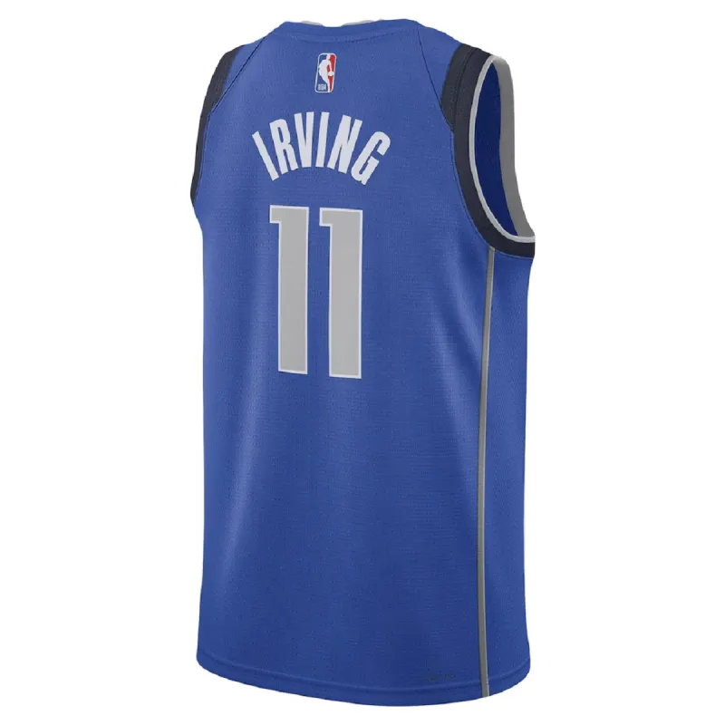 Unisex Dallas Mavericks Kyrie Irving #11 Blue Swingman Jersey – Icon Edition