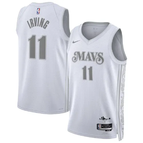 Unisex Dallas Mavericks Kyrie Irving #11 wit Swingman-shirt – City Edition