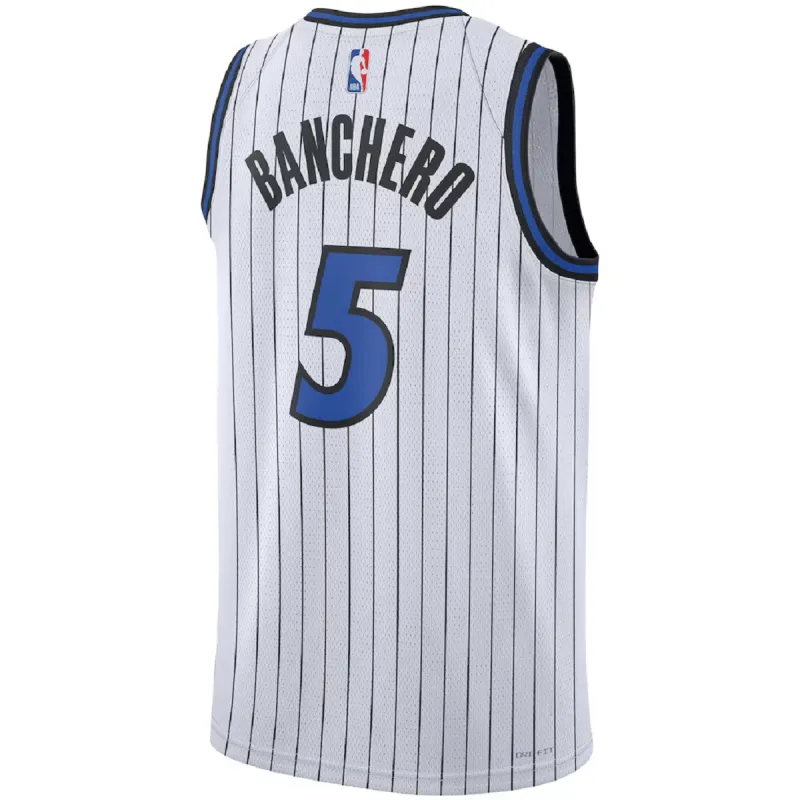 Unisex Orlando Magic Paolo Banchero #5 White Swingman Jersey – Association Edition