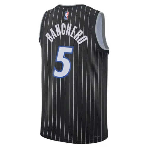 Unisex Orlando Magic Paolo Banchero #5 Black Swingman Jersey – Statement Edition