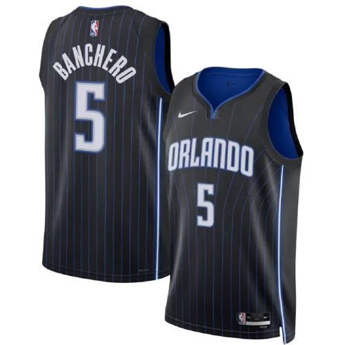 Maillot Swingman unisexe Orlando Magic Paolo Banchero #5 noir - Édition Icon