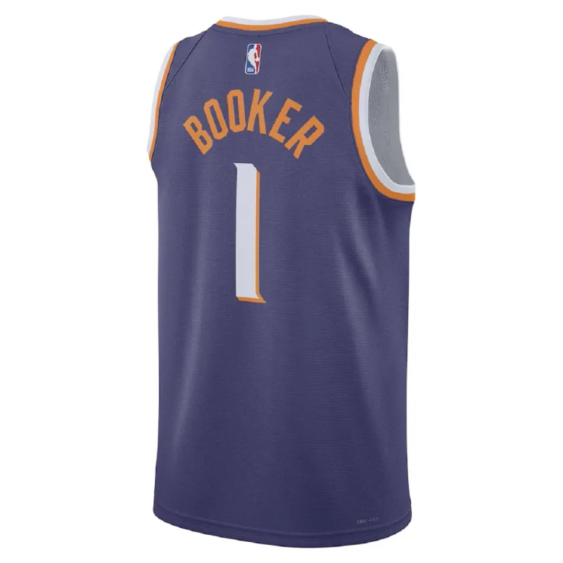 Unisex Phoenix Suns Devin Booker #1 Purple Swingman Jersey 2025/ – Icon Edition
