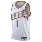 Unisex Phoenix Suns Devin Booker #1 White Swingman Jersey – Association Edition