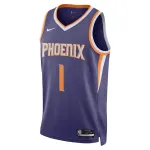 Unisex Phoenix Suns Devin Booker #1 Purple Swingman Jersey – Icon Edition