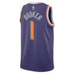 Unisex Phoenix Suns Devin Booker #1 Purple Swingman Jersey – Icon Edition