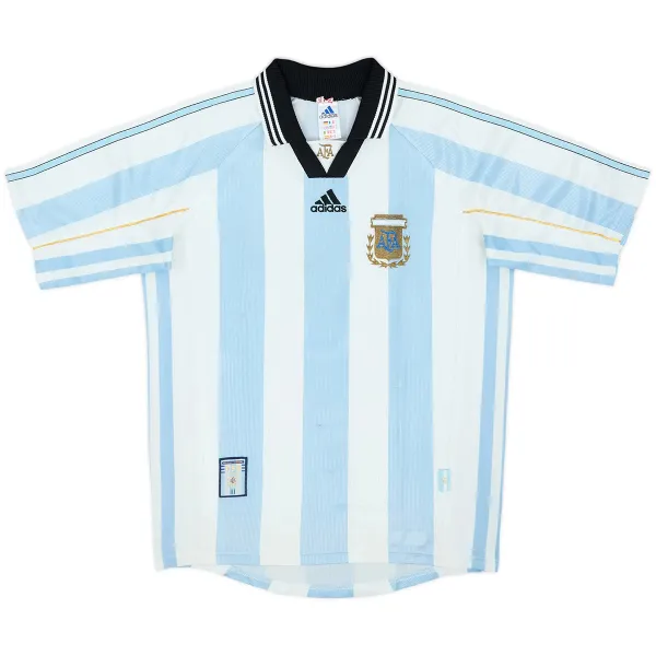 1998 Argentina Home Retro Jersey - A-Grade Quality Detail View