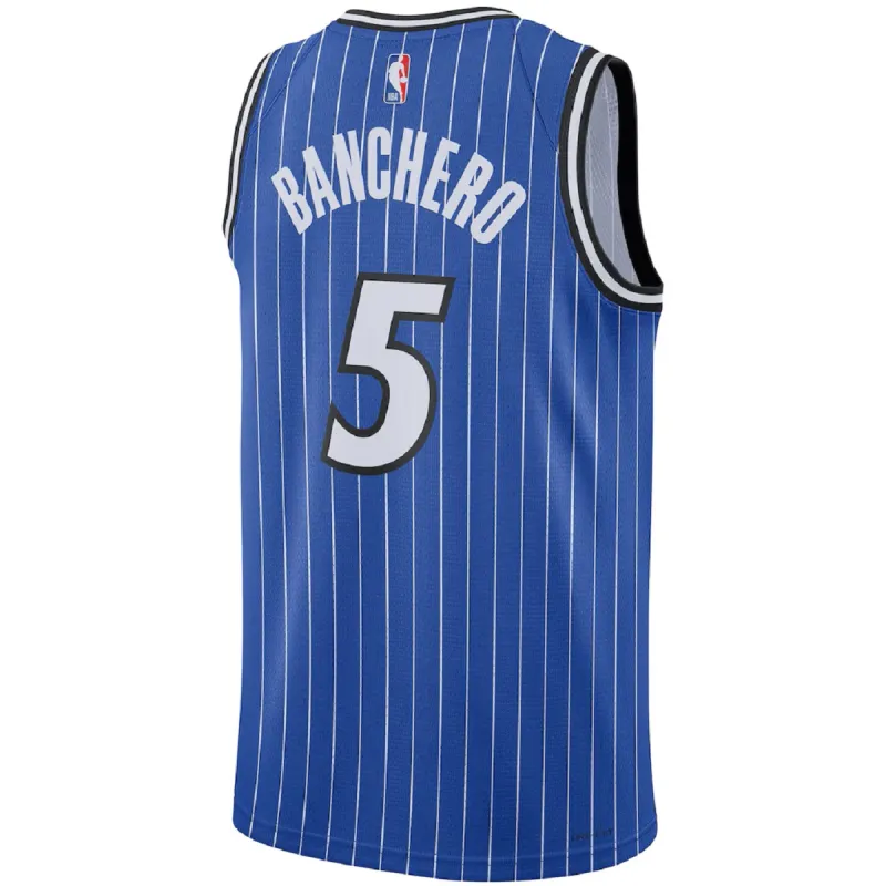 Unisex Orlando Magic Paolo Banchero #5 Blue Swingman Jersey – Icon Edition