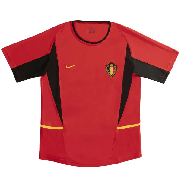 2002 Belgium Home Retro Jersey - A-Grade Quality Detail View