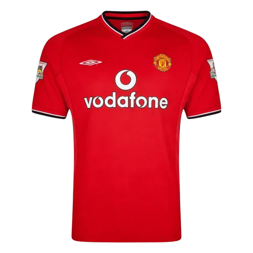 Maglia da casa retrò del Manchester United 2000/02