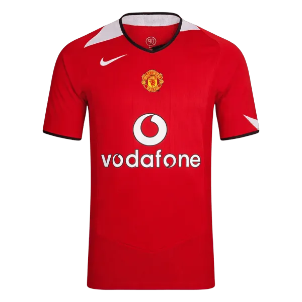 2004/06 Manchester United Home Retro Jersey - A-Grade Quality Detail View