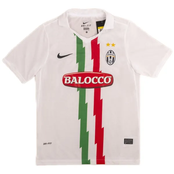 Camisa retro de terceiro equipamento da Juventus para jogos fora de casa da época 2010/11 – Qualidade de grau A – Vista detalhada