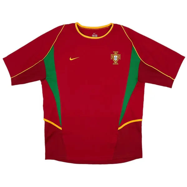 2002 Portugal Home Retro Jersey - A-Grade Quality Detail View