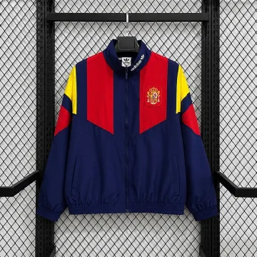 2026 Spain World Cup Windbreaker Jacket Navy Red
