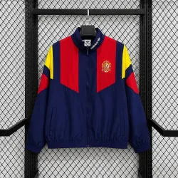 2026 Spain World Cup Windbreaker Jacket Navy Red - product photo US40.98 - 2026 Spain World Cup Windbreaker Jacket Navy Red