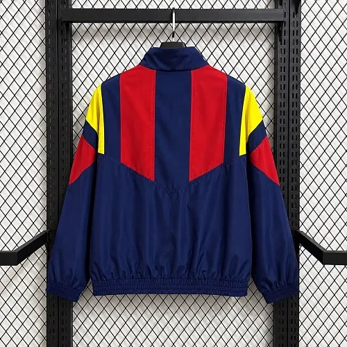 2026 Spain World Cup Windbreaker Jacket Navy Red
