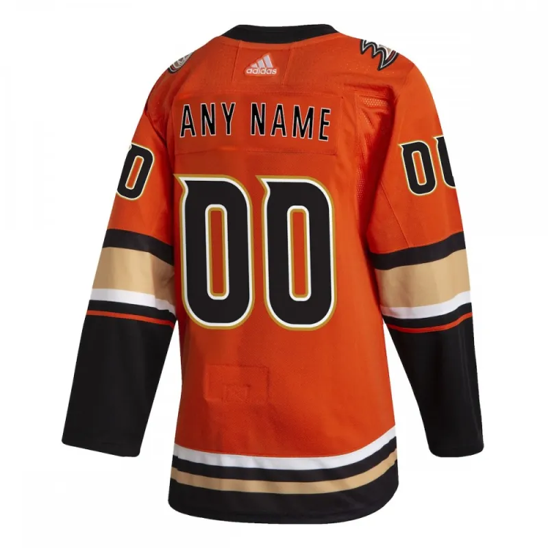 Anaheim Ducks adidas Alternate Authentic Custom Jersey – Orange