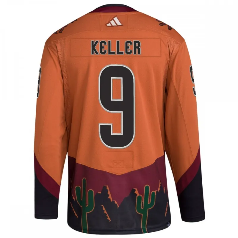 Clayton Keller Arizona Coyotes adidas Reverse Retro 2.0 Authentic Player Jersey – Burnt Orange