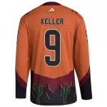 Clayton Keller Arizona Coyotes adidas Reverse Retro 2.0 Authentic Player Jersey – Burnt Orange