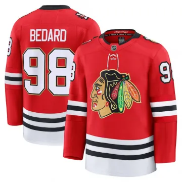 Connor Bedard Chicago Blackhawks Centennial Premium Player Jersey - Red
