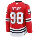 Connor Bedard Chicago Blackhawks Centennial Premium Player Jersey – Red