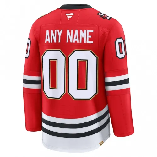Chicago Blackhawks Centennial Premium Custom Jersey – Red