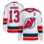 Nico Hischier New Jersey Devils adidas Reverse Retro 2.0 Authentic Player Jersey - White Nico Hischier New Jersey Devils adidas Reverse Retro 2.0 Authentic Player Jersey – White