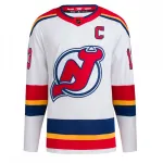 Nico Hischier New Jersey Devils adidas Reverse Retro 2.0 Authentic Player Jersey – White